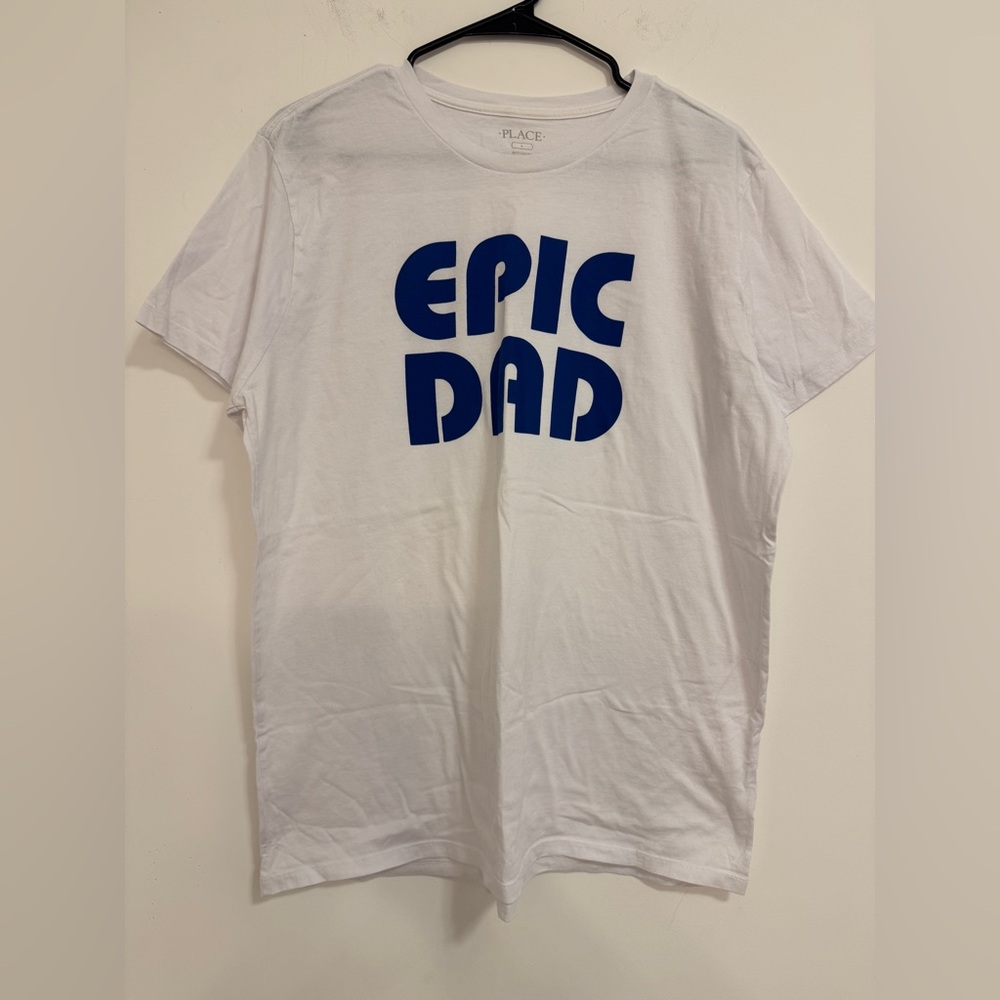 Place White and Blue Epic Dad Tee